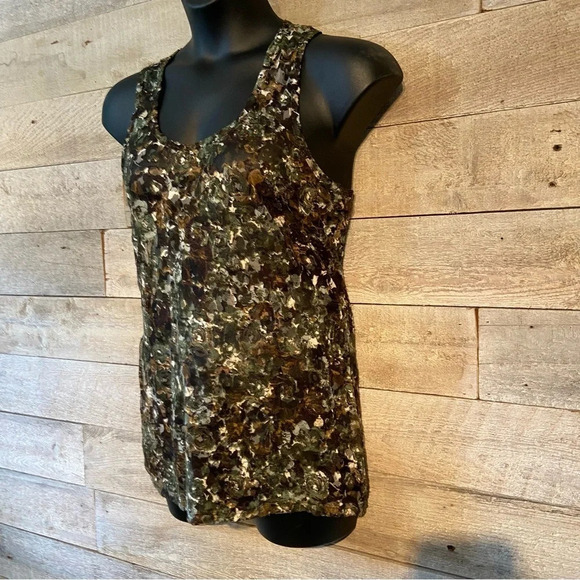 💥5/$25 Majora women’s sheer lace tank top in size large - Picture 2 of 8